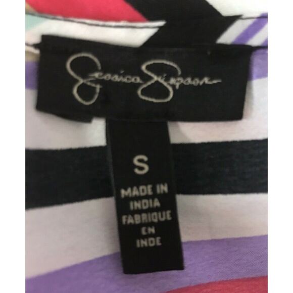 Jessica Simpson Top Womens Small Tank Striped - Picture 6 of 8